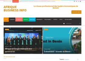 afriquebusiness.info preview