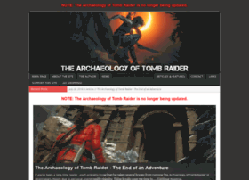 archaeologyoftombraider.com preview