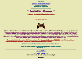 baptisthistoryhomepage.com preview