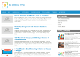 bloggersdesk.com preview