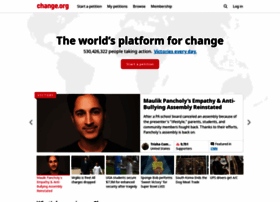 change.org preview