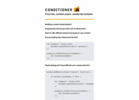 conditionerjs.com preview