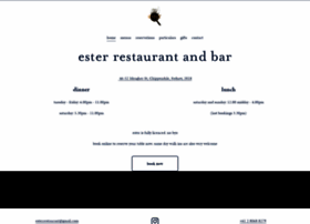 ester-restaurant.com.au preview
