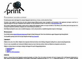 fprint.freedesktop.org preview