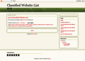free-classifieds-website-list.blogspot.com preview