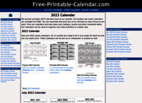 free-printable-calendar.com preview