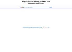 healthy-sporty-beautiful.com preview