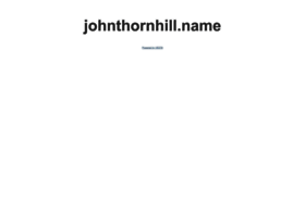 johnthornhill.name preview