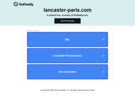 lancaster-paris.com preview