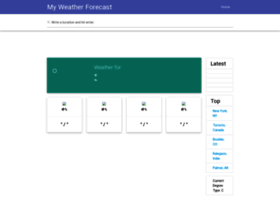 my-weather-forecast.com preview