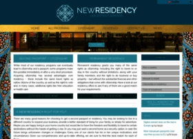 newresidency.com preview