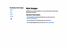 nickhodges.com preview