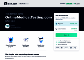onlinemedicaltesting.com preview