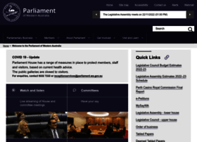 parliament.wa.gov.au preview