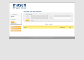 recrutement-masen.org.ma preview