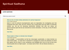 spiritualsadhana.com preview