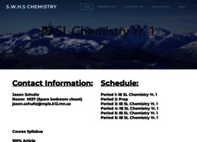 swhschemistry.weebly.com preview