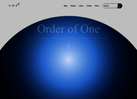 theorderofone.org preview