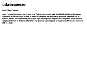 ticketscenter.co preview