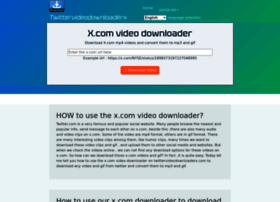 twittervideodownloaderx.com preview