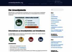 umweltplakette.org preview