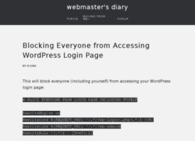 webmasterdiary.org preview